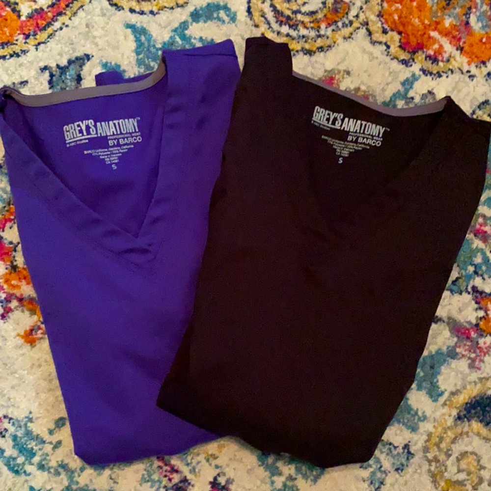 2 Grey’s Anatomy Scrub Tops